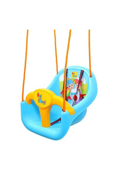 Ogi Mogi Toys Blaue Schaukel mit Sicherheitsgurt