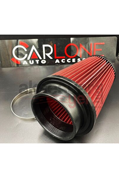 carlone K&N Performans Artırıcı Açık Hava Filtresi 7.6cm Huni Tip Kırmızı Renk - Yüksek Performans