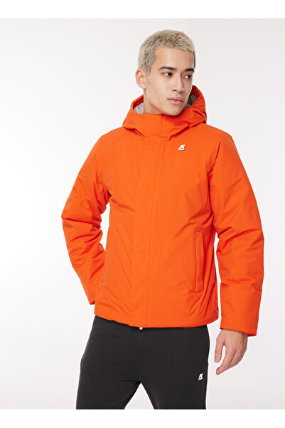 K-Way Gri - Turuncu Erkek Mont K3127RW_JACK RIPSTOP PRIME MARMOTTA