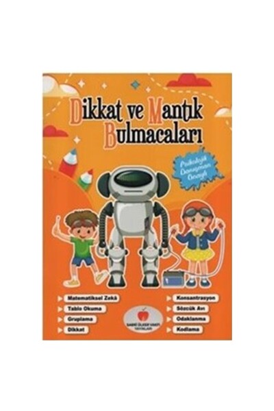 Generic Brand Attention and Logic Puzzles for 3-6 Years Old Children Orange Book