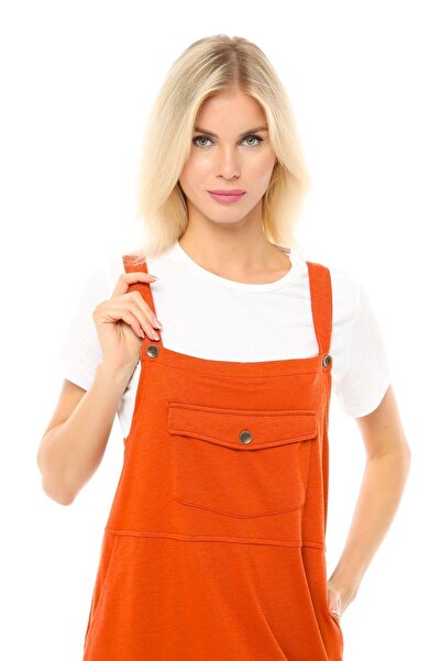 defys Kadın Askılı Yırtmaçlı Elbise