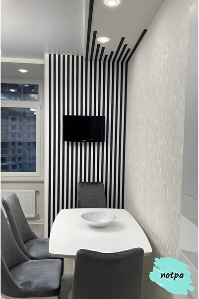 kutuTR NOTPA Dekorasyon Ahşap Şerit Duvar Panelleri Dekoratif Duvar Çıtası 1 Paket(10 Adet)