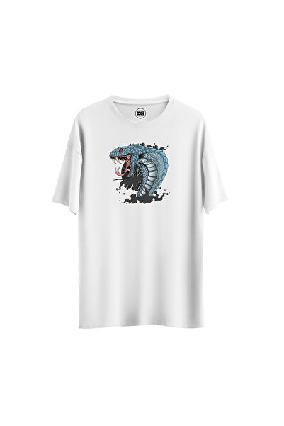 NoiCasuale تي شيرت كوبرا ديجيتال مطبوع عادي للاسترخاء