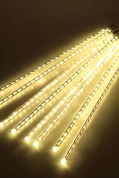 Hazar Led 8 Tüp Gün Işığı Meteor Led Işık Yağmur Işıkları Eklenebilir Ip65 Dış Mekan Dekoratif Yılbaşı Süsü
