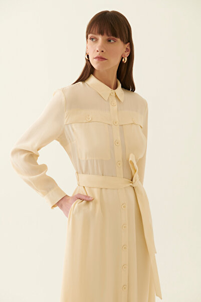 Perspective Angelica Ecru Color Dress