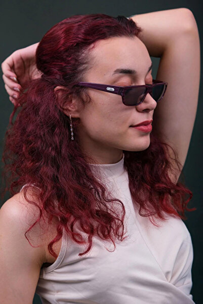 CALDİNİ Kadın Pembe Desenli Kemik Polarize Retro Güneş Gözlüğü CS007 C17