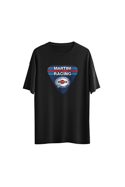 NoiCasuale تي شيرت مارتيني ريسينغ مطبوع رقميًا للاسترخاء العادي