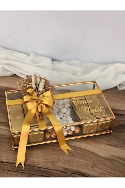 Masalsı Concept 80 Madlenli Kız isteme söz nişan çikolatası - kutu üzeri isim...