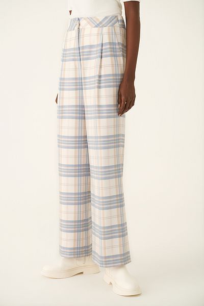 Perspective Nilsa Comfortable Fit Long Length Multicolored Women's Trousers