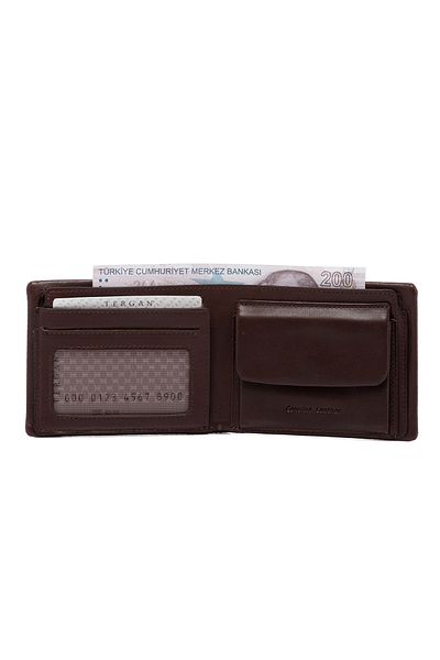 Tergan Καφέ Δερμάτινο Ανδρικό Πορτοφόλι 01590d38