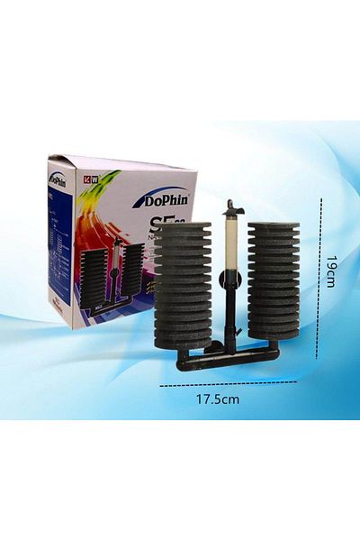 Dophin Pg 33 - Double Sponge Large Filter Motorless Pipe 1 Piece