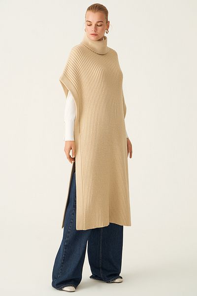 Perspective Hellbeige Damen-Strickbluse von Mayra