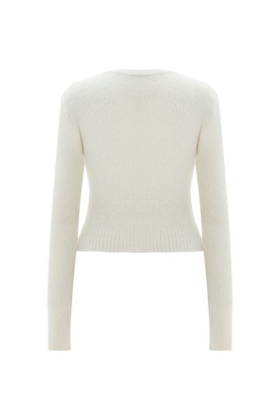 Perspective Illas Ecru Color Women's Knitwear Blouse