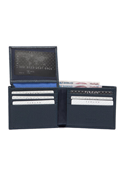 Tergan Чорний шкіряний чоловічий гаманець 01648a38