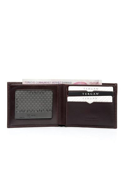 Tergan Claret Red Leather Men's Wallet 01227t37