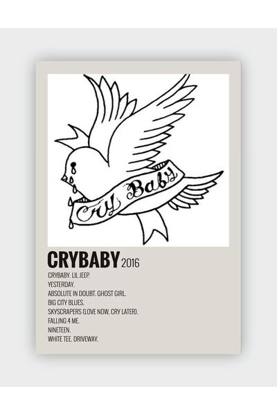 fırsatlar diyarı Lil Peep - Crybaby Duvar Posteri - Duvar Dekoru - Kalın Kağı...