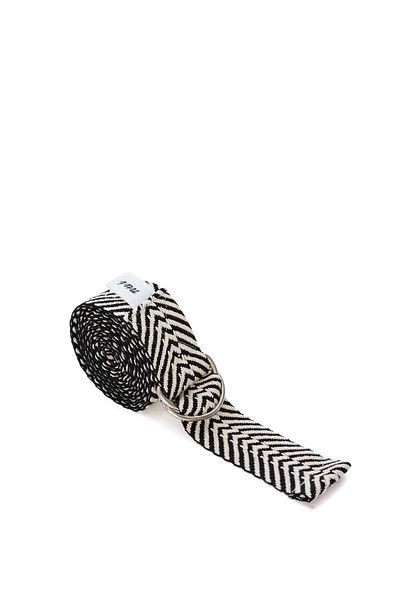 Nui Yoga Black Zebra Patterned Yoga Belt