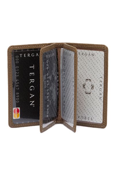Tergan Γυμνό Δερμάτινο Θήκη Κάρτας Unisex 01601s95