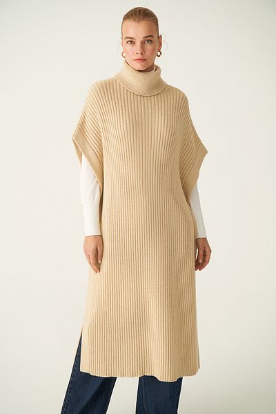 Perspective Hellbeige Damen-Strickbluse von Mayra