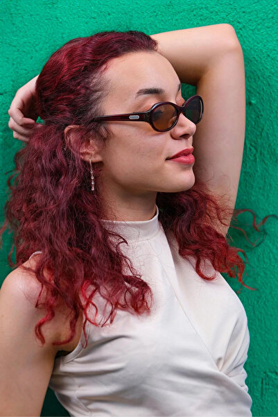 CALDİNİ نظارة شمسية كلاسيكية مستقطبة على شكل عظمة بنية للنساء CS012 C17