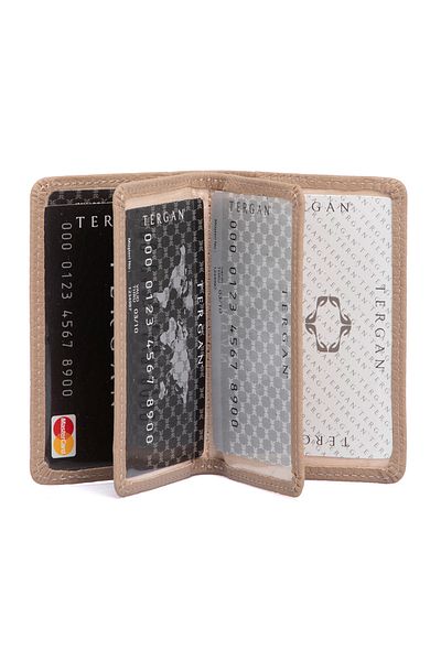 Tergan Δερμάτινη πούδρα Unisex Card Holder 01601ı0u