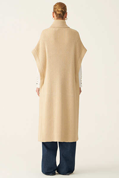 Perspective Γυναικεία πλεκτή μπλούζα Mayra Ανοιχτό Μπεζ Χρώμα