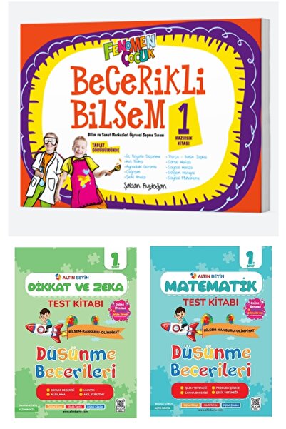 Altın Nokta Basım Yayın 1.Sınıf Becerikli Bilsem Hazırlık + Altın Beyin Dikka...
