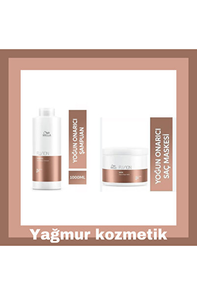 Wella Fusion Şampuan 1000ml.&Fusion Yoğun Onarıcı Maskesi 500ml