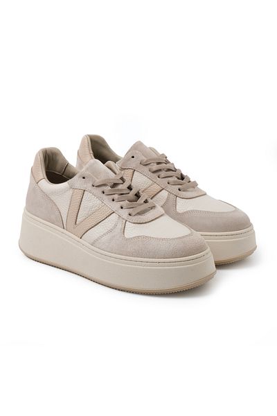John May Γυναικεία Casual Παπούτσια Rd-5943 John May Suede Beige Combi