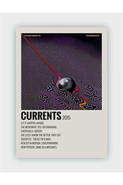 fırsatlar diyarı Tame Impala - Currents Duvar Posteri - Duvar Dekoru - Kalın ...