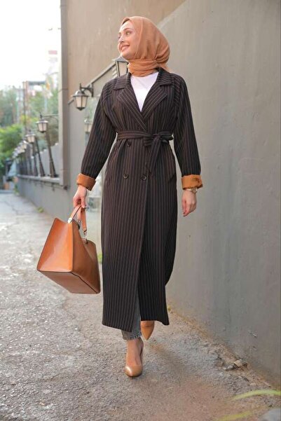 ESRA KEKÜLLÜOĞLU Taba Astarlı Kap-Siyah