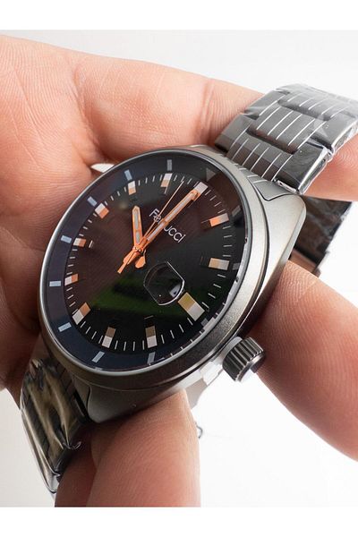 Ferrucci Eyepiece Calendar Steel Men's Wristwatch