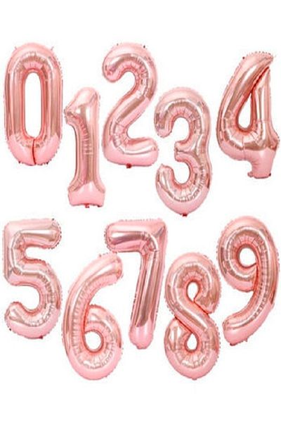 Kazanabil BRONZE COLOR FOIL BALLOON NUMBERS 100CM NUMBER 1