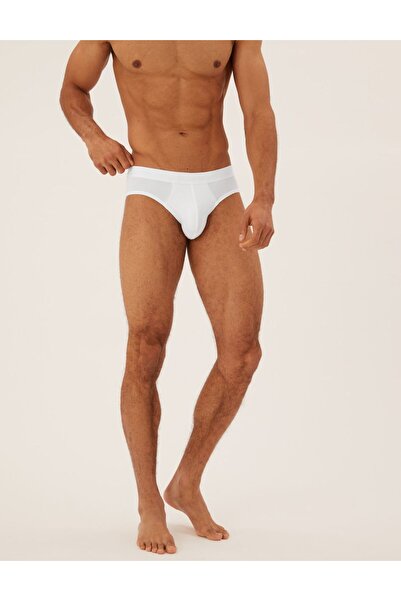 Marks & Spencer Saf Pamuklu 5'li Cool & Fresh™ Slip Külot Seti