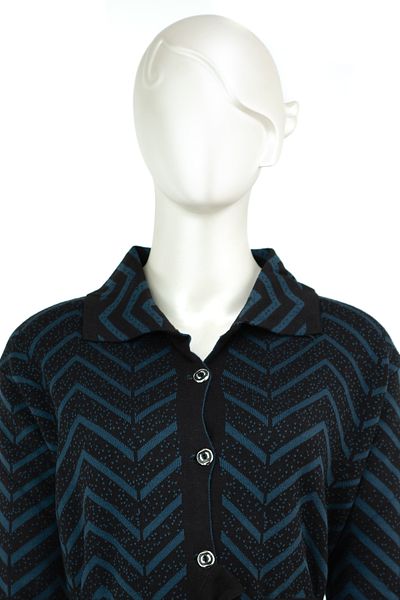 Oppland Cardigan matern țesut din lână lycra, cu buzunar cu nasturi, cu ornamente de iarnă, cu croiala confortabilă, cu model complet