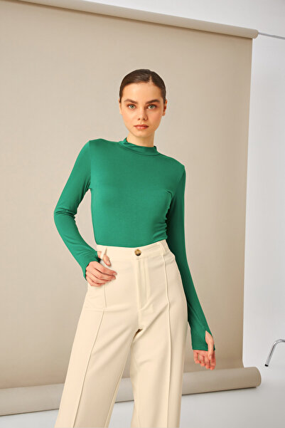 Bipantolon Γυναικείο κορμάκι Benetton Green Finger Detailed