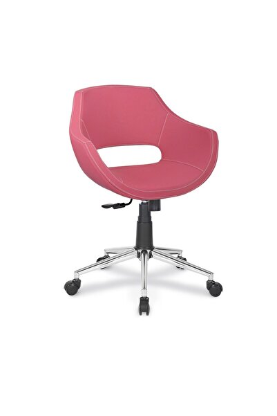 RiseOfis Feyz Şef Koltuğu Tek Kollu Mekanizma Krom Yıldız Ayaklı