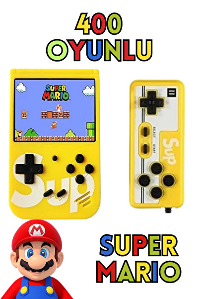 qasul Taşınabilir 400 Oyunlu Mini Atari 2 Kişilik Oyun Konsolu Retro Klasik O...