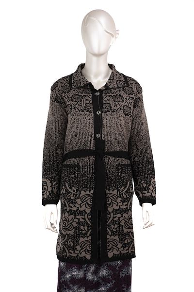 Oppland Cardigan pentru mama pentru femeie, tricotaje de iarnă, cu nasturi, buzunar peste tot, cu motiv trandafir, croiala casual, lână tricotată