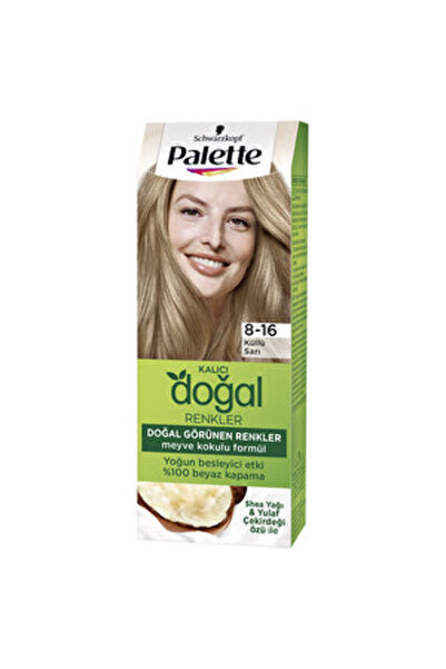 Palette ( 2 ADET ) Palette Kalıcı Doğal Renkler Saç Boyası 8-16 Küllü Sarı