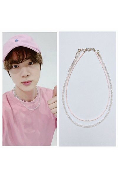 REN AKSESUAR Kpop Bts Jin Necklace Set
