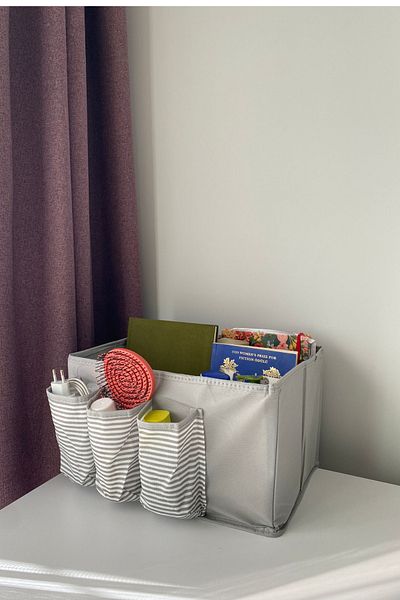 MISS JULİ Bedside Organizer Multi-Purpose Organizer Storage Box