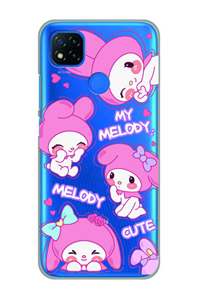 Magic Ring Redmi 9C / Redmi 10A Uyumlu Melody Kuromi Desenli Şeffaf Telefon K...