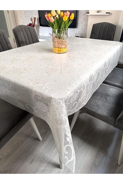 LİMAY Japanese Tablecloth - Luxury Transparent PVC - Non Perforated - Waterproof - Stain Resistant - Erasable - Glossy