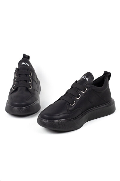Rainon Store Banded High Sole Men's Black Sneakers