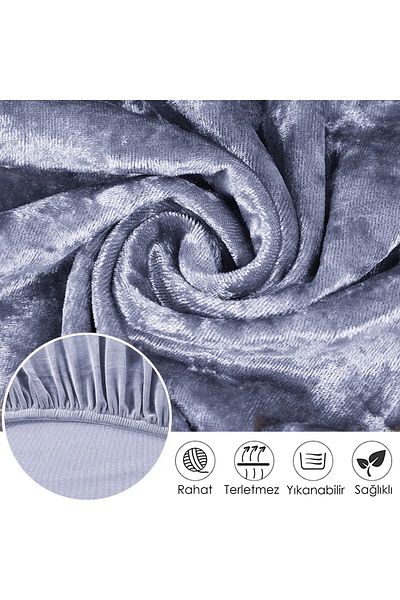 TUCHMALL Βελούδινο κάλυμμα καρέκλας Lycra, Κάλυμμα καρέκλας, Οβάλ που πλένεται με λάστιχο