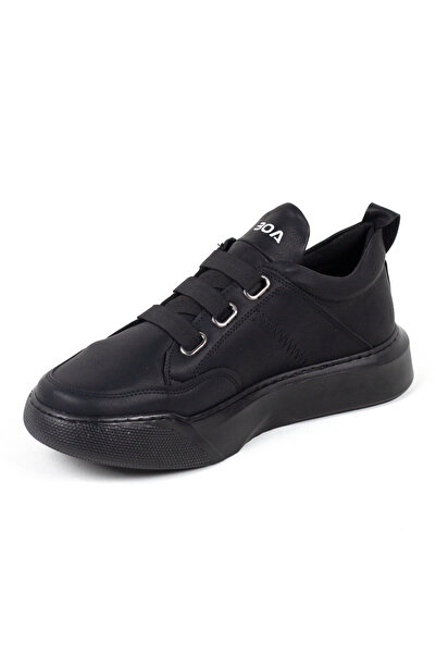 Rainon Store Banded High Sole Men's Black Sneakers