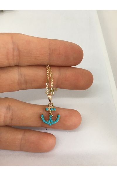 BalıkHediyelik Our Turquoise (Firuze) Stone Necklace/Earrings/Bracelet Set Models-1001