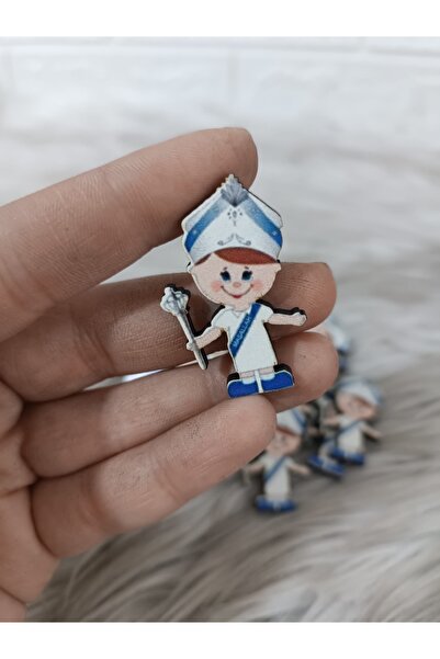 guluslazerkesim 15 Adet Sünnet Çocuğu Desenli 4 Cm Uv Baskılı Figür 4 Cm Sünn...