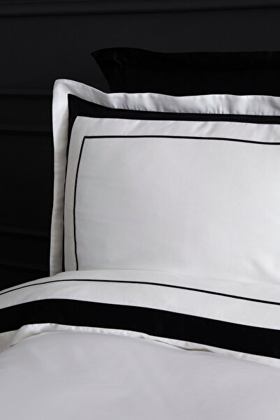 Karaca Home Шарлотта Двоспальний сатиновий комплект постільної білизни Білий